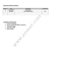 NHD-0220AZ-FL-GBW Datasheet Page 2