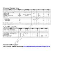 NHD-0220AZ-FL-GBW Datasheet Page 5