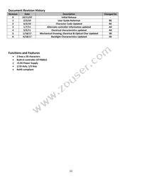 NHD-0220AZ-FL-YBW Datasheet Page 2