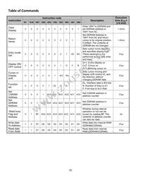 NHD-0220AZ-FL-YBW Datasheet Page 6