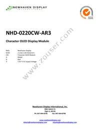 NHD-0220CW-AR3 Cover