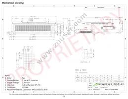 NHD-0220CW-AR3 Datasheet Page 3