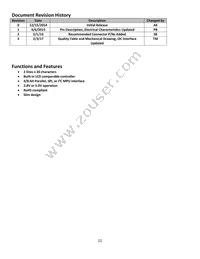 NHD-0220CW-AY3 Datasheet Page 2