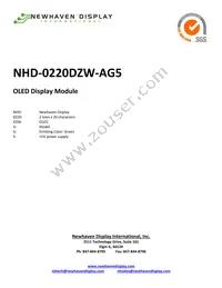 NHD-0220DZW-AG5 Cover