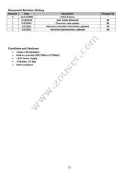 NHD-0220FZ-FSW-GBW-P-3V3 Datasheet Page 2