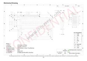 NHD-0220GZ-FSW-GBW-L Datasheet Page 3