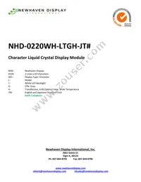 NHD-0220WH-LTGH-JT# Datasheet Cover