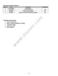 NHD-0220WH-LYGH-JT# Datasheet Page 2