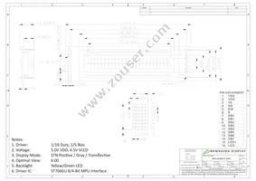 NHD-0224BZ-FL-GBW Datasheet Page 3