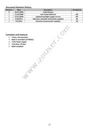NHD-0224BZ-FL-YBW Datasheet Page 2