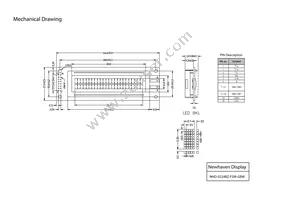 NHD-0224BZ-FSW-GBW Datasheet Page 3