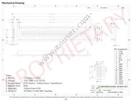 NHD-0240AZ-FL-YBW Datasheet Page 3