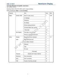 NHD-0416B1Z-FSPG-YBW-L-3V Datasheet Page 15