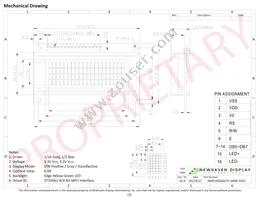 NHD-0420AZ-FL-GBW-33V3 Datasheet Page 3