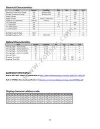 NHD-0420AZ-FL-GBW-3V Datasheet Page 5