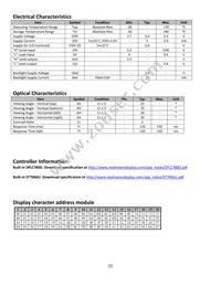NHD-0420AZ-FSW-GBW-3V3 Datasheet Page 5