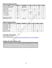 NHD-0420DZ-FSB-GBW Datasheet Page 5