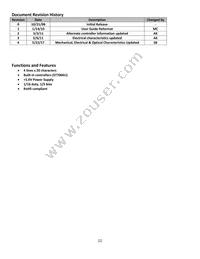 NHD-0420E2Z-FL-GBW Datasheet Page 2