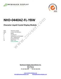 NHD-0440AZ-FL-YBW Datasheet Cover