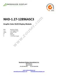 NHD-1.27-12896ASC3 Datasheet Cover