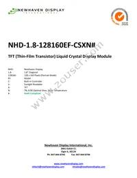 NHD-1.8-128160EF-CSXN# Datasheet Cover