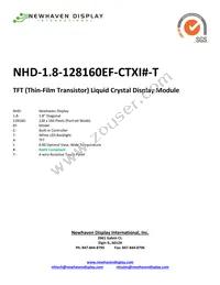 NHD-1.8-128160EF-CTXI#-T Cover