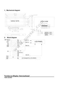NHD-12032BZ-FSW-GBW Datasheet Page 3