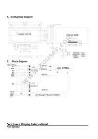 NHD-12032BZ-FSY-YBW Datasheet Page 3