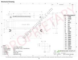 NHD-12232AZ-FSW-GBW Datasheet Page 3