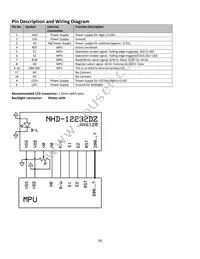 NHD-12232DZ-FSPG-GBW Datasheet Page 4