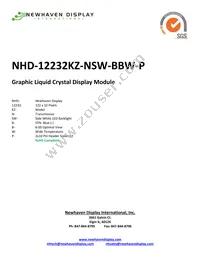 NHD-12232KZ-NSW-BBW-P Datasheet Cover
