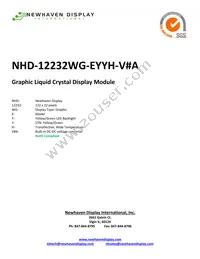 NHD-12232WG-EYYH-V#A Datasheet Cover