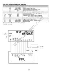 NHD-12864AZ-FL-YBW Datasheet Page 4