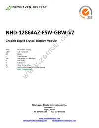 NHD-12864AZ-FSW-GBW-VZ Cover