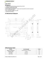 NHD-12864EZ-FL-YBW Datasheet Page 2