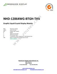 NHD-12864WG-BTGH-T#N Datasheet Cover