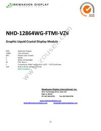 NHD-12864WG-FTMI-VZ# Datasheet Cover