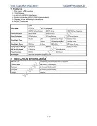 NHD-16032AZ-NSW-BBW Datasheet Page 3