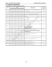 NHD-16032AZ-NSW-BBW Datasheet Page 13