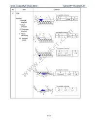 NHD-16032AZ-NSW-BBW Datasheet Page 19