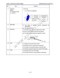 NHD-16032AZ-NSW-BBW Datasheet Page 20