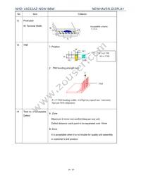 NHD-16032AZ-NSW-BBW Datasheet Page 21