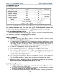 NHD-16032AZ-NSW-BBW Datasheet Page 22