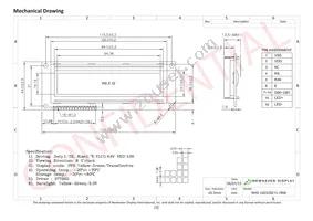 NHD-16032BZ-FL-YBW Datasheet Page 3