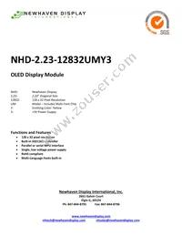 NHD-2.23-12832UMY3 Cover