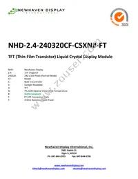 NHD-2.4-240320CF-CSXN#-FT Datasheet Cover