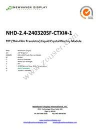 NHD-2.4-240320SF-CTXI#-1 Datasheet Cover