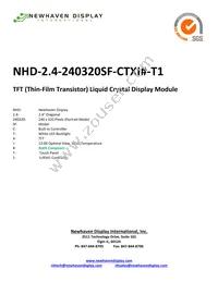 NHD-2.4-240320SF-CTXI#-T1 Datasheet Cover