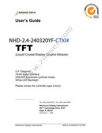 NHD-2.4-240320YF-CTXI#-1 Datasheet Cover