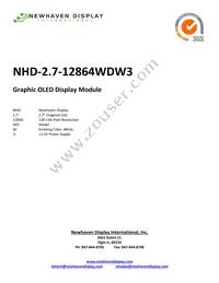 NHD-2.7-12864WDW3 Cover